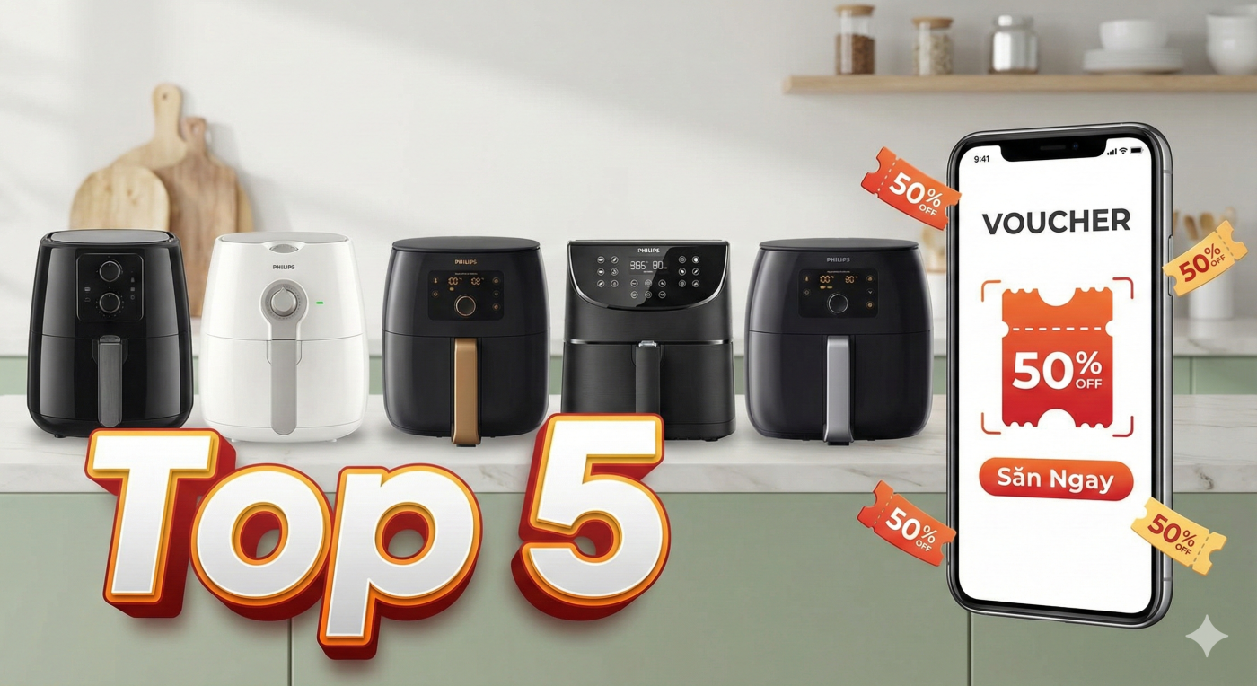 Top 5 nồi chiên không dầu