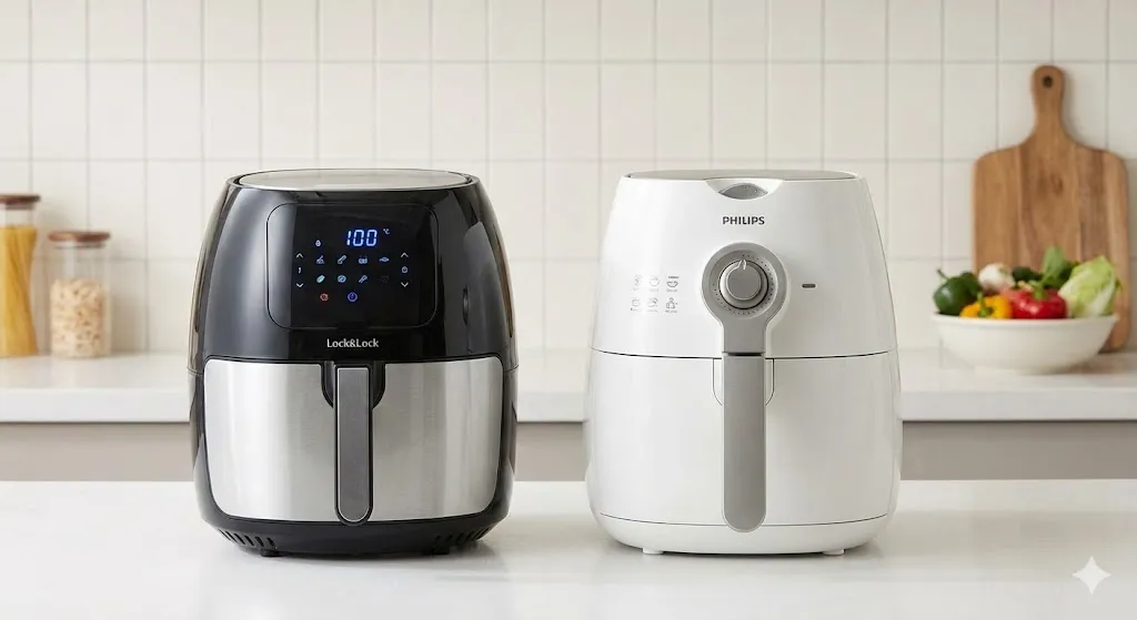 So Sánh Nồi Chiên Không Dầu Lock&Lock Và Philips