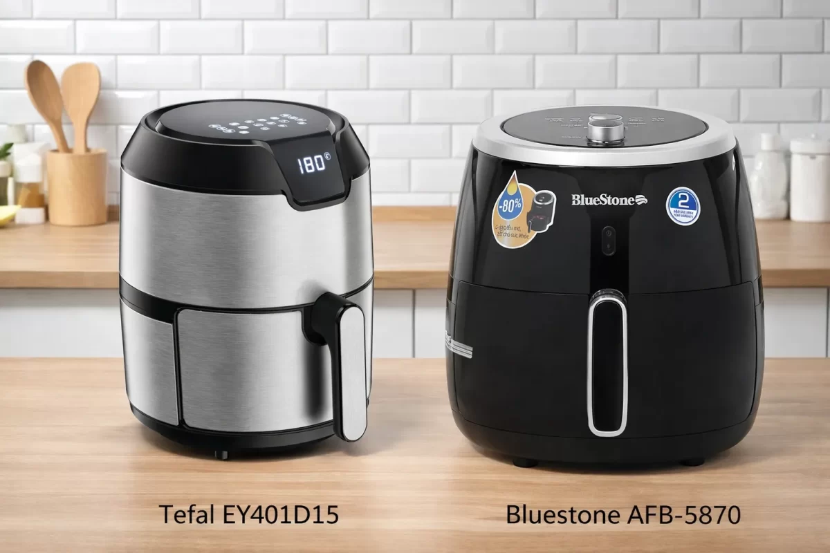 so sánh nồi chiên không dầu Tefal và Bluestone_3